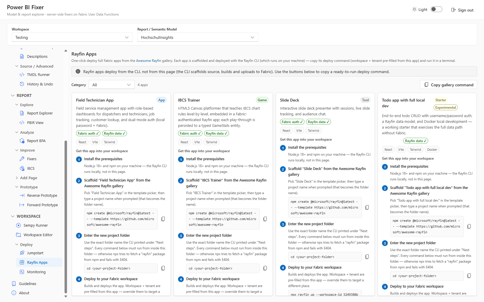 Awesome Rayfin Apps catalog